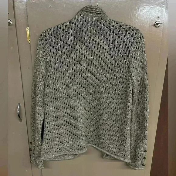 Chico’s cable knit button up sweater cardigan - Picture 2 of 3